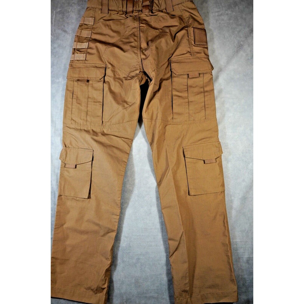 Free Soldier Tactical Cargo Pants Mens 32X32 Brown‎ Ripstop Double Knee